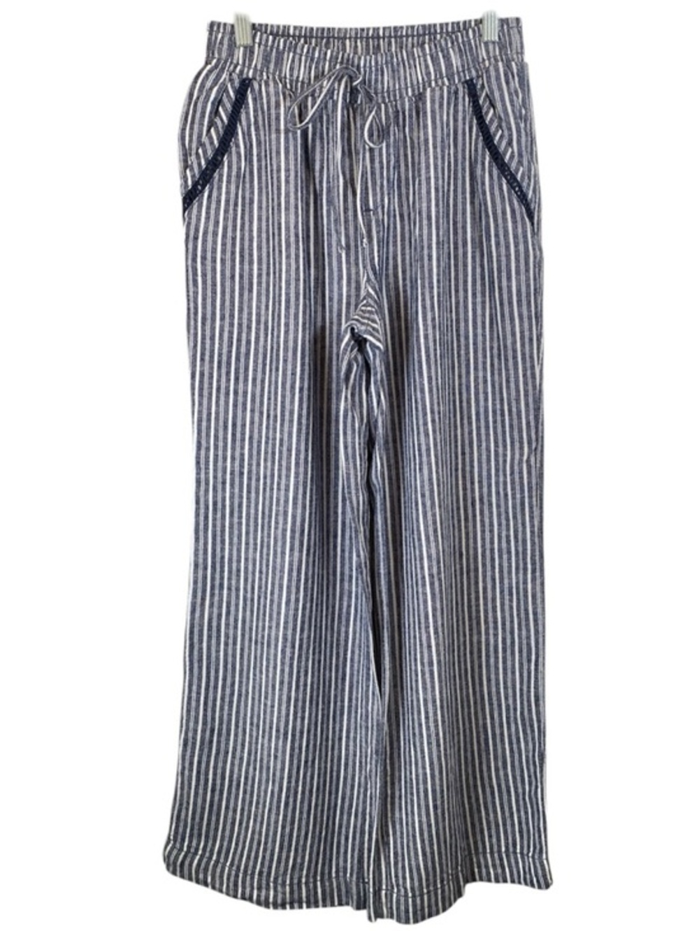 BRIGGS Women’s Wide Leg Linen Blend Pull On Pants‎ S
